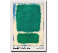 Orjdjz Wxkbl Mark Rothko Wall Art Mark Rothko《A Retrospective》Poster Abstract Canvas Painting Modern Prints Aesthetic Picture for Home Decor 40x55cmx1 UnFramed