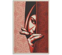 Orjdjz Wxkbl Modern Shepard Fairey《The Woman》Poster and Prints Shepard Fairey Wall Art Pop Street Canvas Painting for Home Wall Decor Picture 50x75cm No Frame
