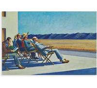 Orjdjz Wxkbl People in The Sun by Edward Hopper Poster Abstract Prints Edward Hopper Canvas Wall Art Vintage Painting for Office Picture Decor 40x60cmx1 Frameless