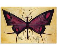 Orjdjz Wxkbl Pink Butterfly by Bernard Buffet Poster and Prints Vintage Wall Art Picture Bernard Buffet Canvas Painting for Home Decor 40x60cmx1 Frameless