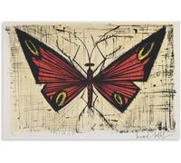 Orjdjz Wxkbl Red Butterfly by Bernard Buffet Poster and Prints Vintage Wall Art Picture Bernard Buffet Canvas Painting for Home Decor 40x60cmx1 Frameless