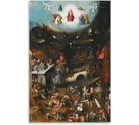 Orjdjz Wxkbl The Last Judgment by Hieronymus Bosch Poster and Prints Vintage Wall Art Hieronymus Bosch Painting Canvas for Home Picture Decor 40x65cm Frameless