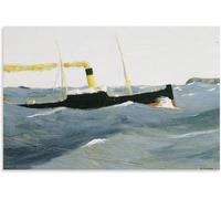 Orjdjz Wxkbl Tramp Steamer by Edward Hopper Poster and Prints Abstract Canvas Painting Edward Hopper Wall Art Classic Picture for Home Decor 50x75cm Frameless