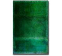 Orjdjz Wxkbl Vintage Mark Rothko《Green And Green》Poster and Prints Mark Rothko Canvas Wall Art Mark Rothko Painting for Home Decor Picture 50x70cm Unframed