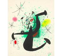 Orjdjz Wxkbl Young Lady Rocking by Joan Miró Poster and Prints Abstract Canvas Wall Art Joan Miró Painting for Home Wall Picture Decor 40x65cmx1 Frameless