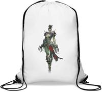 Ork Melee Fighter Pin Up Gym Sack Casual Drawstring Bag White