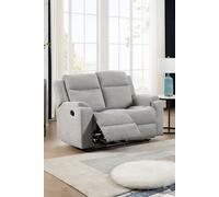 Orka 2 Seater Fabric Manual Recliner Sofa More4Homes Grey One Size