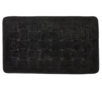 Orkney - Crosshatch Bath mat in Black - TJ Hughes
