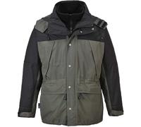 (Grey, 4XL) Portwest Orkney 3 in 1 Breathable Jacket