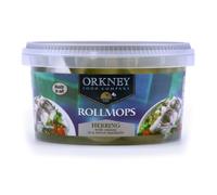 Orkney Rollmop Herring 500gr x 4 Units - Traditional Pickled Herring Fillets Rolled with Onions & Spices