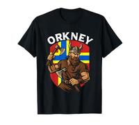 Orkney Viking Shieldborn Norse Roots Flag Design T-Shirt