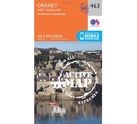 Explorer Active 463 Orkney - West Mainland Map With Digital Version - Orange, Orange One Size