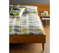 Orla Keily Pure Cotton Scribble Stem Duvet Cover - 6FT - Duck Egg, Duck Egg,Multi
