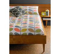 Orla Keily Pure Cotton Scribble Stem Duvet Cover - SGL - Multi, Multi,Duck Egg