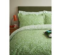 Orla Kiely 2 Pack Pure Cotton Criss Cross Stem Pillowcases Green Mix