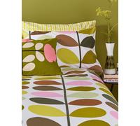 Orla Kiely 2 Pack Pure Cotton Multi Stem Pillowcases Green Mix