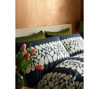 Orla Kiely 2 Pack Pure Cotton Sycamore Stripe Pillowcases Blue Mix