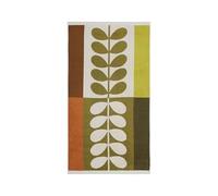 Orla Kiely Bathroom Towel Stem Check Hazel-Ochre - Bath Towel, 70x125cm