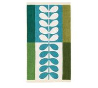 Orla Kiely Bathroom Towel Stem Check Willow - Bath Sheet 100 x 150cm