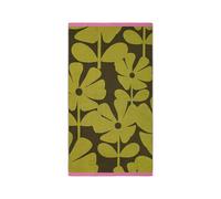 Orla Kiely Bathroom Towel Wildflower Yellow Ochre - Bath Towel, 70x125cm