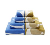 Orla Kiely Bathroom Towels in Stem Bloom Duo, Blue FawnSize: Bath Sheet, 100x150cm