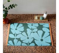 Orla Kiely Bathroom Wildflower Blue Lagoon - Bath Mat, 50x90cm