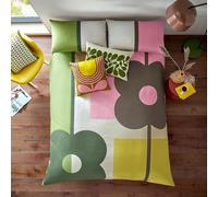 Orla Kiely Bedding - Abacus Block Multi 100% Cotton Duvet Cover Set 200 Thread Count (Double Duvet Cover Set: 200cm x 200cm)