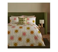 Orla Kiely Bedding - Abacus Flower 100% Cotton Duvet Cover Set - Sunrise (Super King (260cm x 220cm))