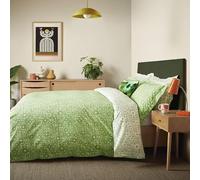 Orla Kiely Bedding - Criss Cross Stem Basil Green 100% Cotton Duvet Cover Set (Double Duvet Cover Set: 200cm x 200cm)