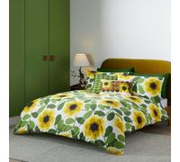 Orla Kiely Bedding - Giant Water Lily 100% Cotton Duvet Cover Set - Lemon Twist (Double (200cm x 200cm))