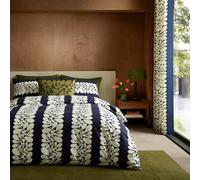 Orla Kiely Sycamore Stripe Navy Duvet Cover Set - KING, SPACE BLUE
