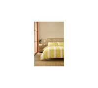 Orla Kiely Bedding - Sycamore Stripe Yellow 100% Cotton Duvet Cover Set 200 Thread Count (Single Duvet Cover Set: 137cm x 200cm)