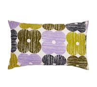 Orla Kiely Bedding - Textured Flower 100% Cotton Duvet Cover Set - Lilac/Moss (1 Pair Pillowcase (50cm x 75cm))