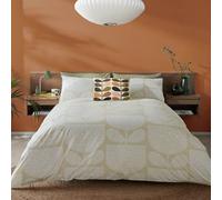 Orla Kiely Block Garden 100% Cotton Percale 200 Thread Count Duvet Cover Set