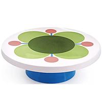 Orla Kiely Cake Stand Green Pink Atomic Flower