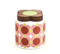 Orla Kiely Ceramic Block Flower Storage Jar - Bubblegum