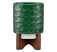 Orla Kiely Ceramic Plant Pot, Jade, One Size