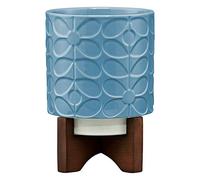 Orla Kiely Ceramic Plant Pot, Sky Blue, One Size