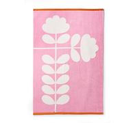 Orla Kiely Cut Stem Bathroom Towel Tulip Pink & Paprika 100% Cotton (Bath Sheet 100cm x 150cm)