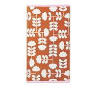 Orla Kiely Cut Stem Bathroom Towel Tulip Pink & Paprika 100% Cotton (Bath Towel 70cm x 125cm)