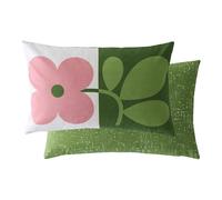 Orla Kiely Floret Microfibre Filled Cushion - Bubblegum Basil (40cm x 60cm)