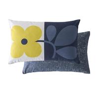 Orla Kiely Floret Microfibre Filled Cushion - Dandelion Denim (40cm x 60cm)