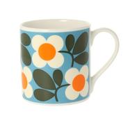 Orla Kiely Floret Turquoise Quite Big Mug 350ml - Bone China