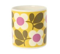 Orla Kiely Floret Yellow Quite Big Mug 350ml - Bone China