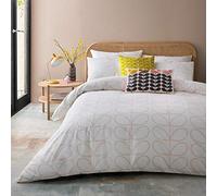 Orla Kiely Linear Stem Cloud Pink Bedding Pillowcase Set of 2, Standard 50x75cm