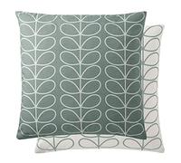 Orla Kiely Small Linear Stem Cushion, Cool Grey