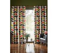 Orla Kiely Linear Stem Lined Eyelet Curtains Multi