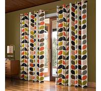 Orla Kiely Multi Stem Eyelet Room Darkening Curtains blue/green