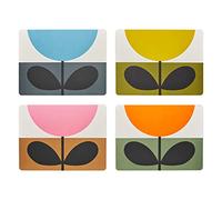 Orla Kiely OK628 Set of 4 Placemats-Sunflower Multi Table Mats, Cork