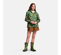 Regatta Orla Kiely Waterproof Pack-It Jacket Green Tropical, Size: 16